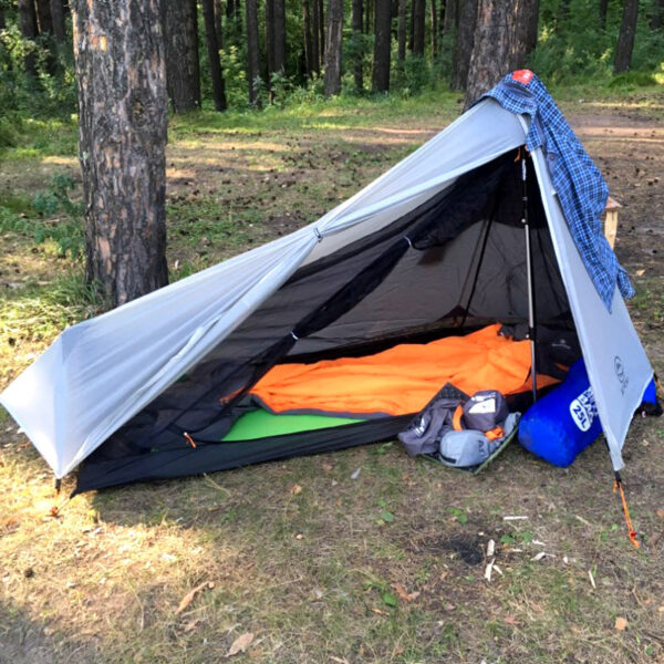 Single - Side Silicone - Coated Single - Person Rodless Tent Outdoors - Image 2
