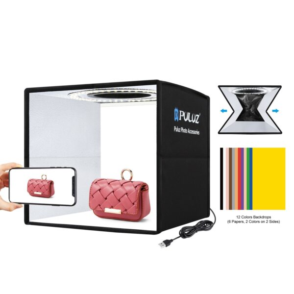 25CM Bright Three-color Temperature Studio Dimmable Simple Photography Light Box - Image 10