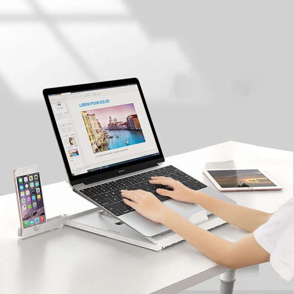 New Laptop Stand Multifunctional Folding Lift Portable Laptop Stand Monitor Increase Rack Aluminum Alloy Base - Image 8