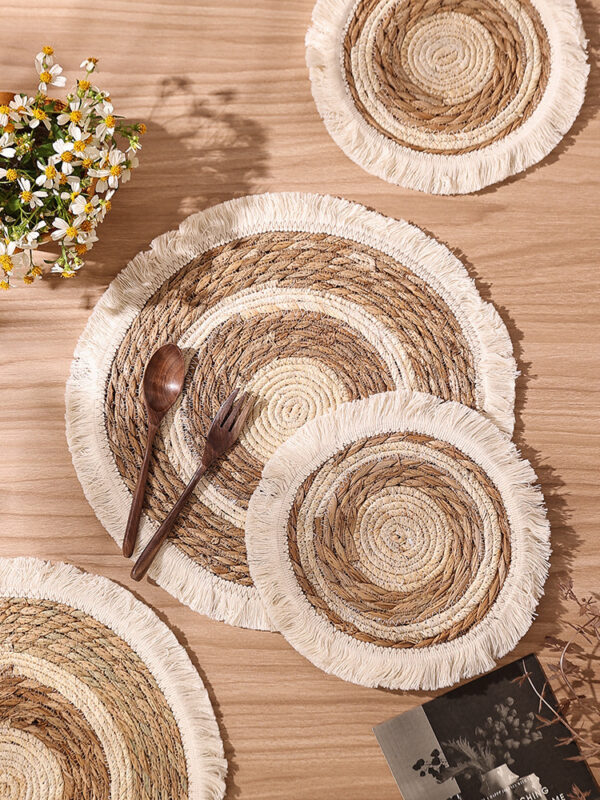 Tassel Grass Insulated Dining Table Mat - Image 6