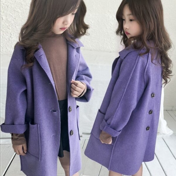 Children's Woolen Coat For Autumn And Winter - Image 6