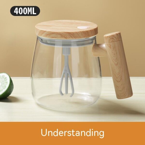 400ML Self Stirring Coffee Mug  Electric Mixing Glass Coffee CupHigh Speed Fast Automatic Coffee Cup For Gyms Dining Room Kitchen Gadgets - Image 6
