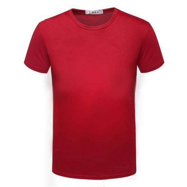 Mens Short Sleeve O-neck Slim T Shirt - Image 2