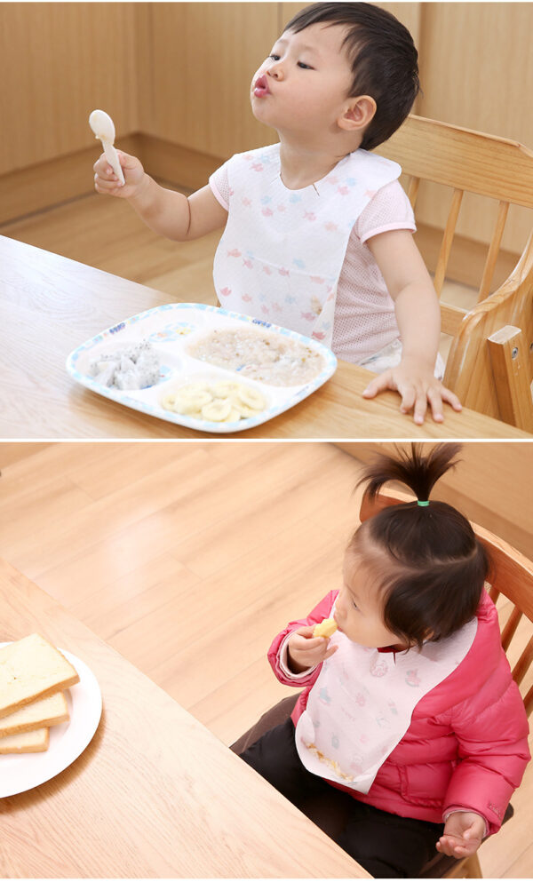 Summer baby eating bib baby - Image 3