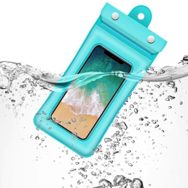 Inflatable Floating Touch Screen Mobile Phone Waterproof Bag Three Layers - Image 3