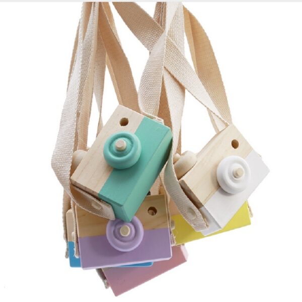 Cute Wooden Camera Toys Baby Kid Hanging Photography Prop Decoration Educational Outdoor Activity Toy Children's Day Happy Gift - Image 4