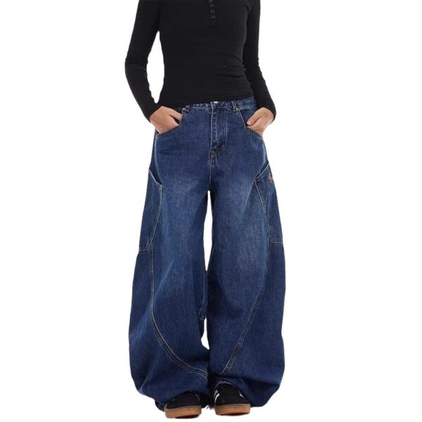 Design Large Pocket Machete Jeans For Men And Women - Image 2