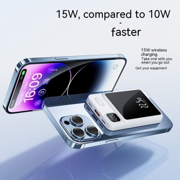 Magnetic Power Bank 20000 MA Large Capacity Fast Charging Mobile Power Gift - Image 7