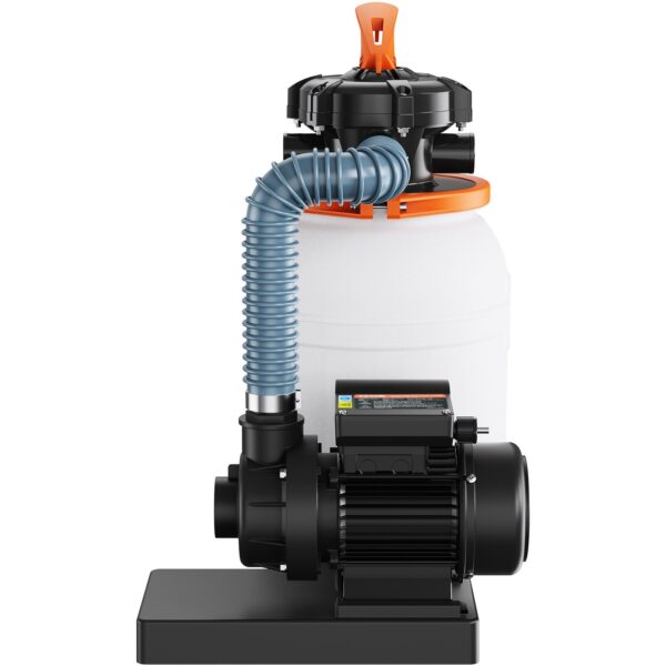 VEVOR Sand FilterPump For Above Ground Pools, 10-inch, 1585 GPH, 0.33 HP Swimming Pool Pumps System & Filters Combo Set With 5-Way Multi-Port Valve & Pressure Gauge, For Domestic And Commercial Pools - Image 3