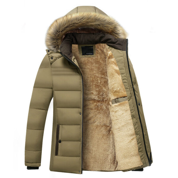 Men's Cotton-padded Jacket Plus Velvet Thick Cotton-padded Jacket Autumn And Winter - Image 5