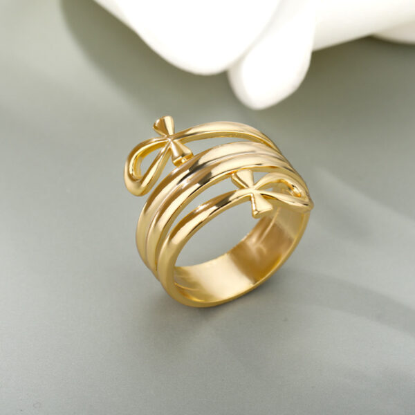 Indian Double Layered Rings Couple Rings - Image 6