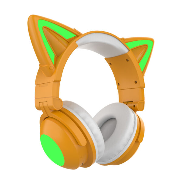 Head-mounted Bluetooth Headset Luminous Cat Ear Petal Angle - Image 2