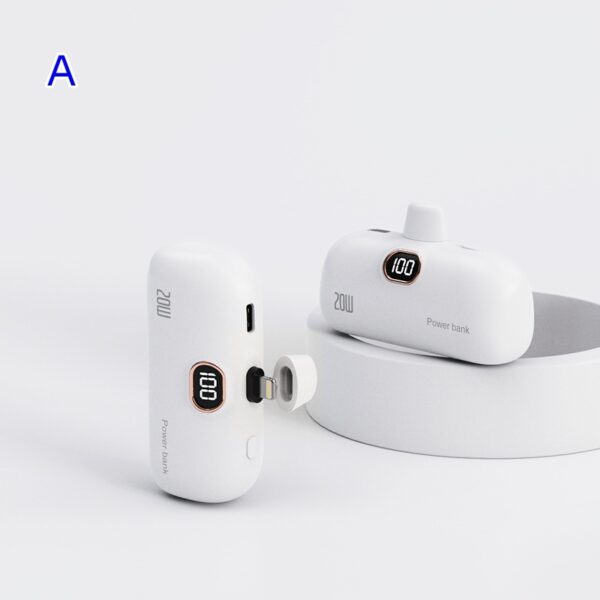 New Pocket Wireless Capsule Power Bank Compact Portable Power Source Power Bank - Image 4