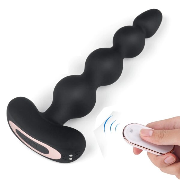 Wearing Back Court Vibration Pull Beads Butt Plug Remote Control Out Toys - Image 2
