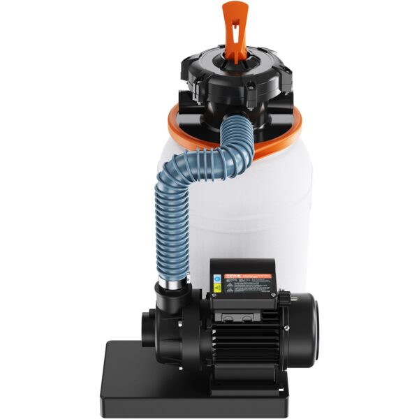 VEVOR Sand FilterPump For Above Ground Pools, 10-inch, 1585 GPH, 0.33 HP Swimming Pool Pumps System & Filters Combo Set With 5-Way Multi-Port Valve & Pressure Gauge, For Domestic And Commercial Pools - Image 2