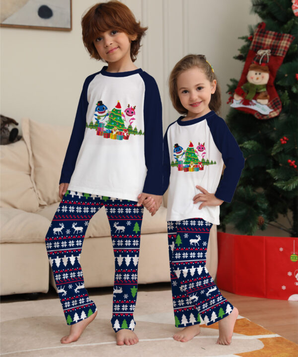 Family Matching Christmas Pajamas Set Xmas Long Sleeve Sleepwear Nightwear For Couples Kids Baby - Image 2