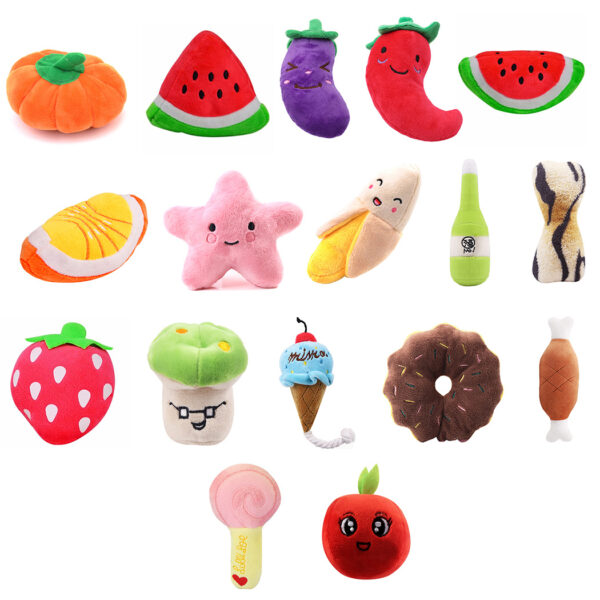 Gooddog, Dog, Plush Vocal Toys, Fruits, Cartoons, Pets, Cats, Toys, Pet Supplies - Image 8