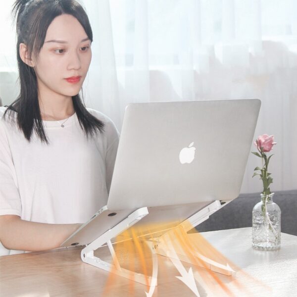 Laptop Stand Computer Cooling Rack Increase Shelf Desktop Folding Portable Lifting - Image 3