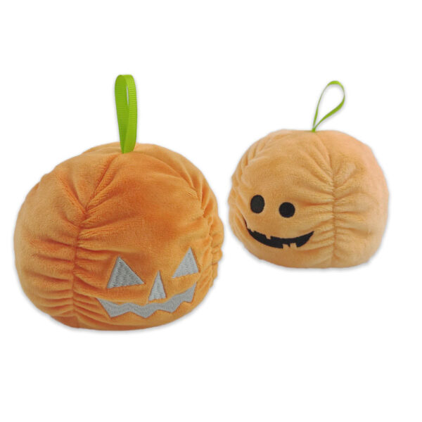 Halloween Luminous Plush Toys Creative Cute Reversible Ghost Pumpkin Plush Toy Kids Children Gift Two-sided Flip Children's Toys - Image 3