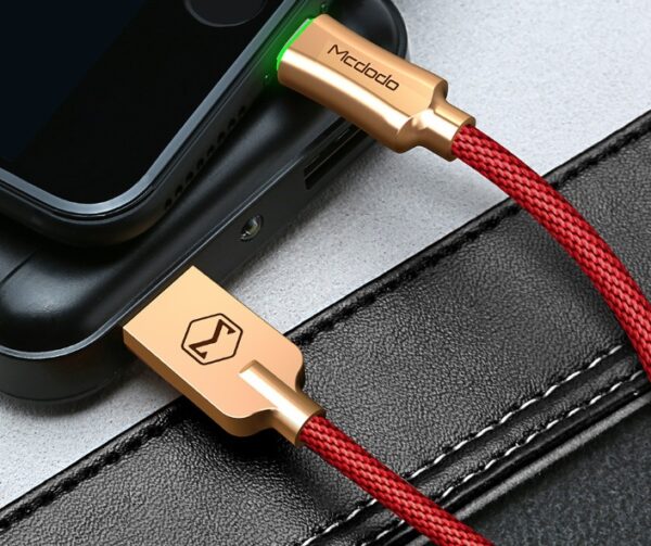 Intelligent Power-off Aluminum Alloy Braided Fast Charging Line - Image 3