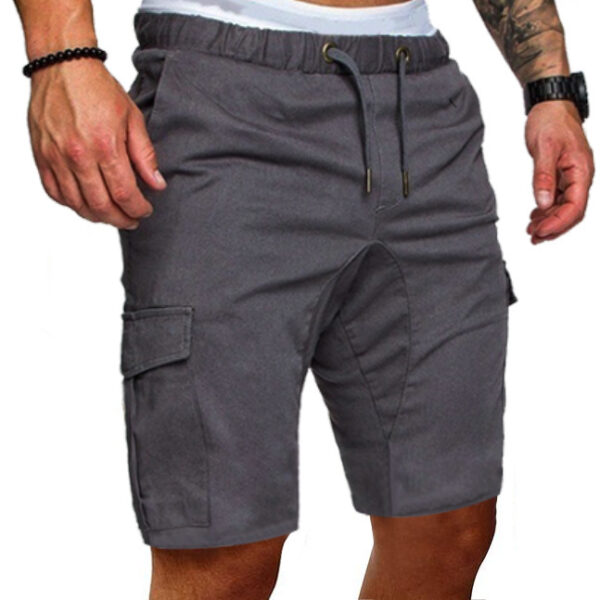 Casual tooling multi-pocket casual men's shorts - Image 3