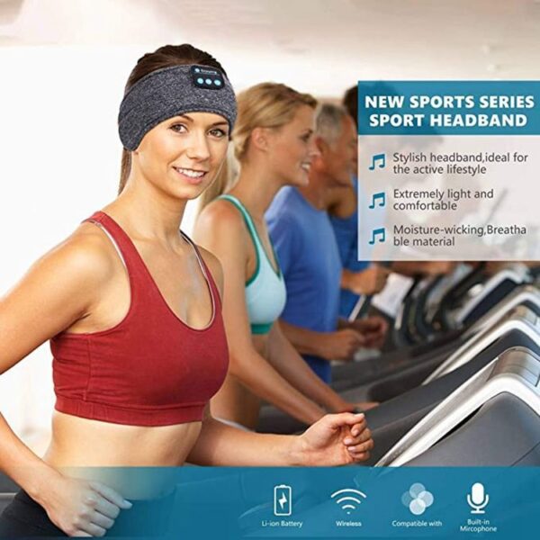 Wireless Bluetooth Sleeping Headphones Headband Thin Soft Elastic Comfortable Music Ear Phones Eye Mask For Side Sleeper Sports - Image 2