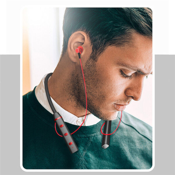 Bluetooth Hanging Neck Earphones Private Model Running Neck Hanging Headphone Wireless Sports HiFi Headsets Noice Cancelling - Image 4