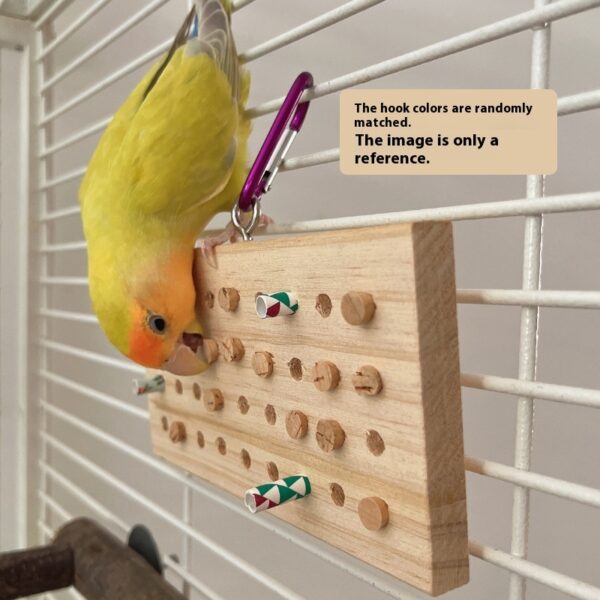 Parrot Toys Training Decompression Hanging Solid Wood Keyboard Toy - Image 9
