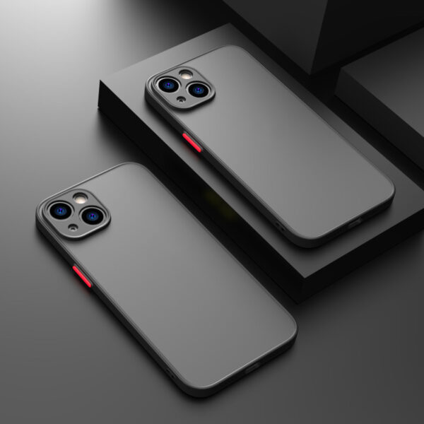 Fine Hole Skin-sensing Phone Case Full Lens Anti-fall Frosted Hard Protective Cover - Image 3