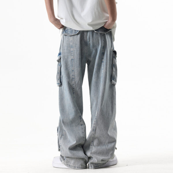 Multi-Pocket Workwear Jeans For Men And Women - Image 2