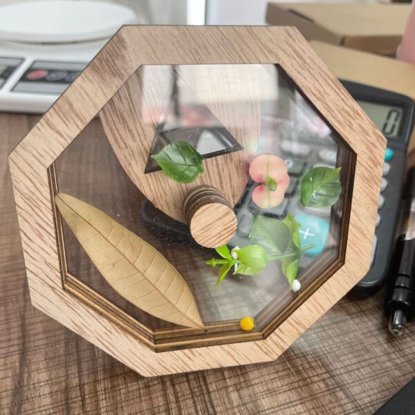 Wooden DIY Rotating Kaleidoscope Kit Outdoor Kids Toys - Image 2