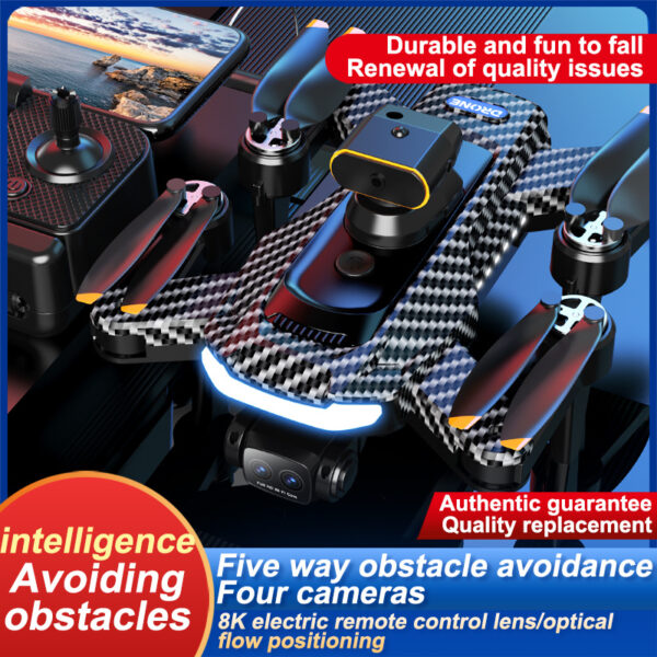 P17 Drone Automatic Return Brushless Obstacle Avoidance Remote Control High Definition Aerial Photography Optical Flow Quadcopter - Image 7