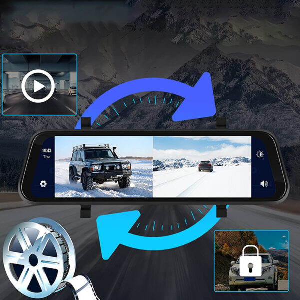 9-inch Universal Touch Screen Dual Camera Wireless Car GPS Navigation - Image 6