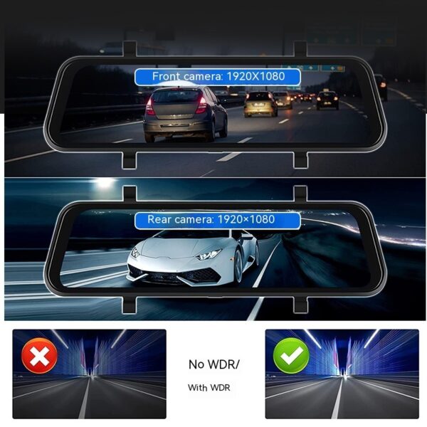 9-inch Universal Touch Screen Dual Camera Wireless Car GPS Navigation - Image 3