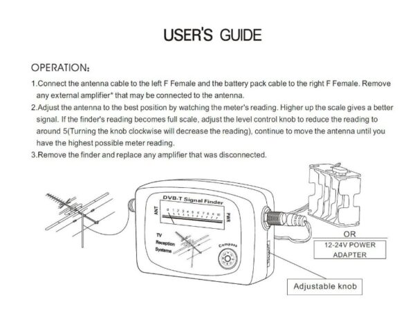Digital signal television signal finder - Image 4