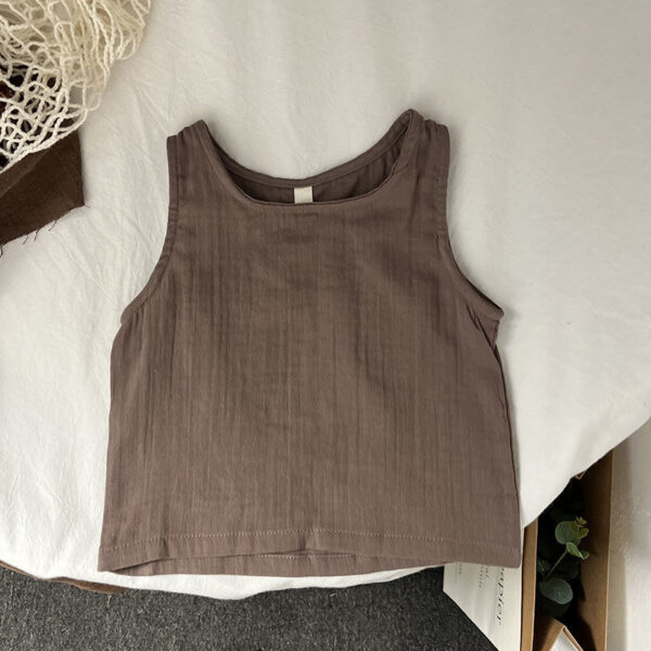 Tank Top Sleeveless T-shirt Casual Outdoor Children's Clothing - Image 9