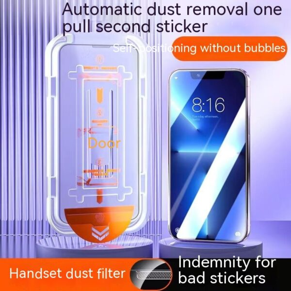 Tempered Film Second Sticker Mobile Phone Film Dust Removal Warehouse Tempered Film Pull - Image 7