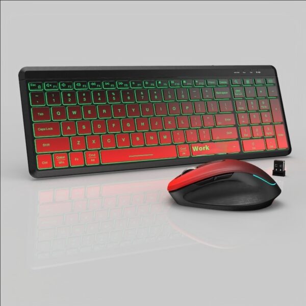 Wireless Bluetooth Dual-mode Charging Keyboard And Mouse Combination Suit Mute Ergonomic - Image 8