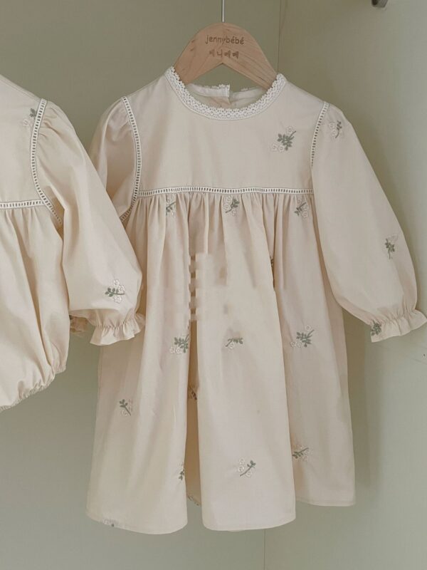 Toddler Baby Embroidery Climbing Suit Onesie Girl's Dress - Image 3