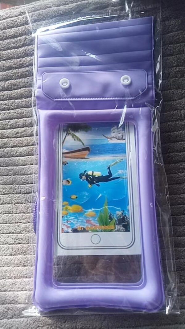 Inflatable Floating Touch Screen Mobile Phone Waterproof Bag Three Layers - Image 10
