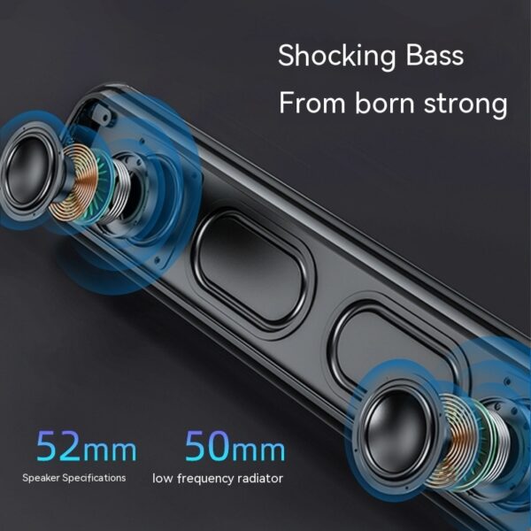 Home TV Speaker Subwoofer Dual Speakers Support Playing Bluetooth Audio - Image 3
