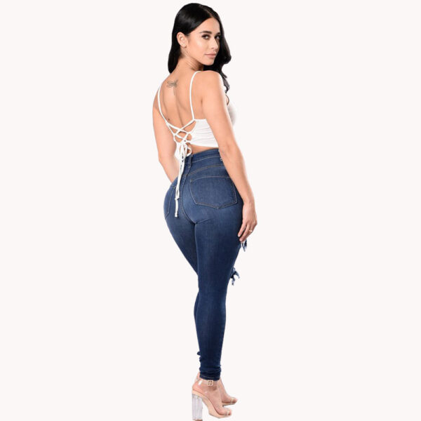Women's ripped jeans pants - Image 2