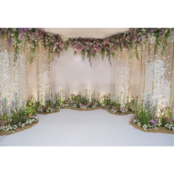 Beautiful Wedding Rose Wall Themed Photography Photographic Background Cloth - Image 5