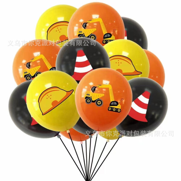 Construction Vehicle Building Birthday Decoration - Image 4