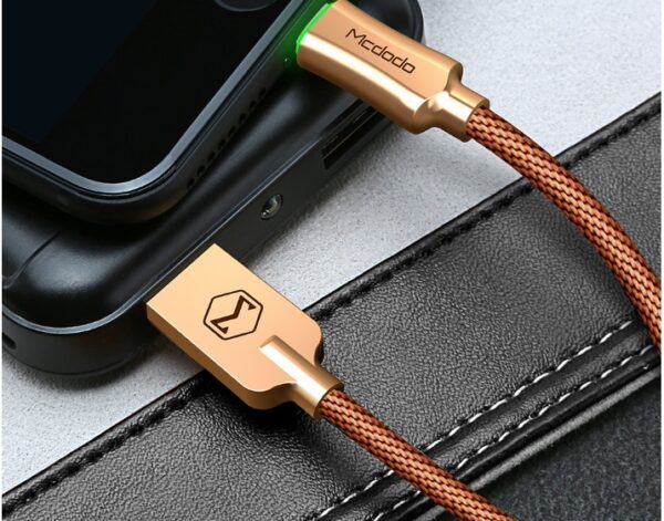 Intelligent Power-off Aluminum Alloy Braided Fast Charging Line - Image 4