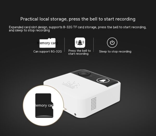 Smart Camera Mobile Phone Remote Electronic Plastic Doorbell - Image 4