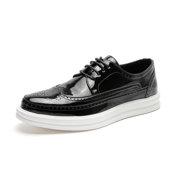 Mens Business Casual Korean Style Trendy British Mens Shoes - Image 4