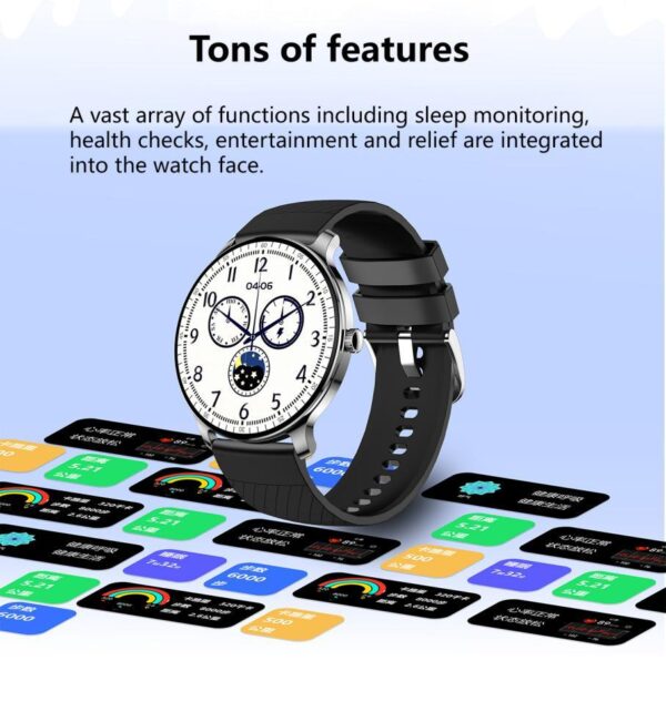 Ultra Slim Smart Watch For Men Women, 1.43 AMOLED Screen Fitness Watches ,  LP67 Outdoor Watch For Android Ios - Image 6