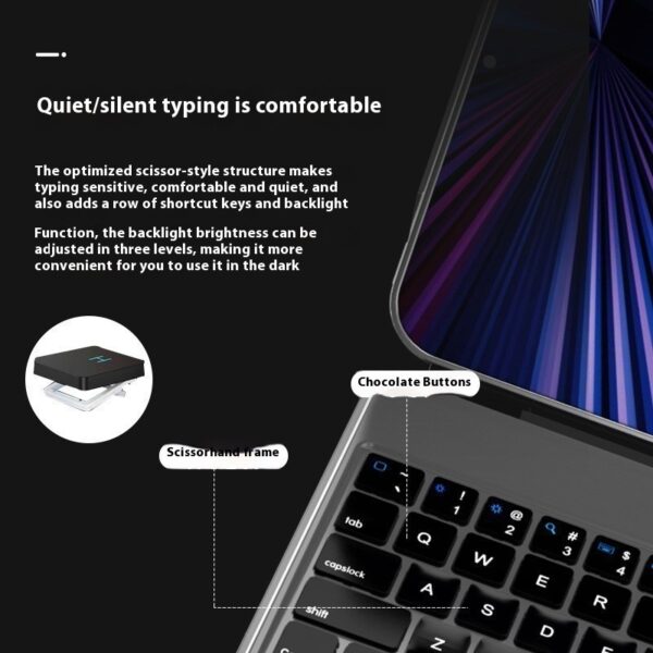 Suspension Magic Control Keyboard For Tablet Computer Integrated Tablet Magnetic Suction Protective Cover - Image 7