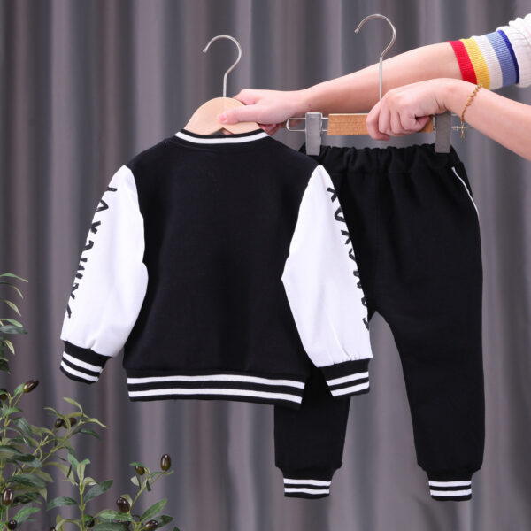 Boys Baseball Jacket Korean Two-piece Set - Image 3